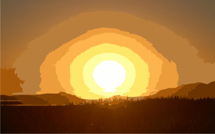 matahari dari barat (ilustrasi) 